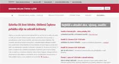 Desktop Screenshot of knihovna.jicin.cz